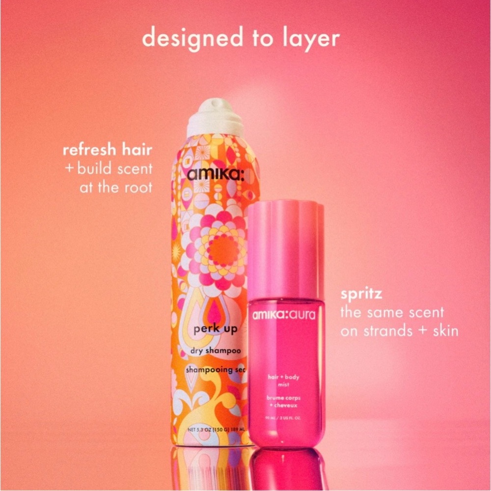 Amika Aura Pink Hair and Body Mist - Picture 5 of 8